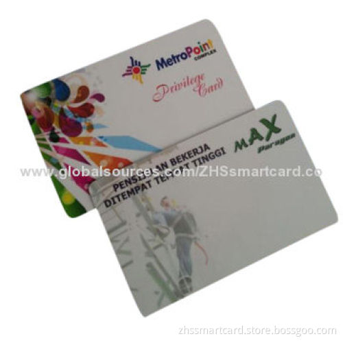 Cr80 CMYK Printed PVC Card, Thermal Printed Numbers